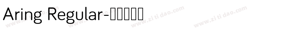 Aring Regular字体转换